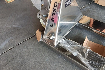 Ручная гидравлическая тележка из нержавеющей стали OXLIFT OX25-STEEL