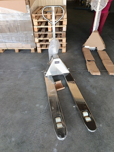Ручная гидравлическая тележка из нержавеющей стали OXLIFT OX25-STEEL