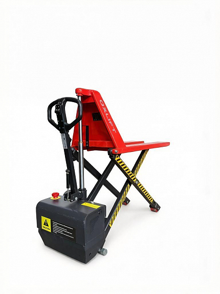Ручная Гидравлическая Тележка с Ножничным Электроподъемом OXLIFT OXHE15 800 мм 1500 кг